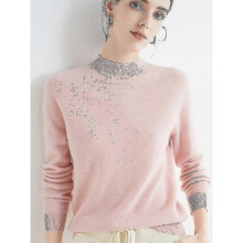(XL, Pink) Cashmere Sweater For Women 100% Cashmere Lightweight Long Sleeve Crew Neck Knitted Sweater