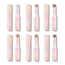 6Pcs Crystal Jelly Glaze Stick Eyeshadow Stick, Hydrating Jelly Shimmer Eye Shadow Crayon, Lightweight Eye Brightener Makeup Glitter Eye Shadow