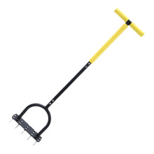 Lawn Aerator - Wide-Tread Plate Cultivator And Scarifier For Soil Loosening, Garden And Landscaping Tools