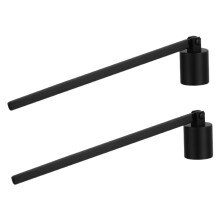 Candle Snuffer 2 Pcs Stainless Steel Long Handle Flame Extinguisher Tool For Deep Jars Home Wedding Party Vintage Style