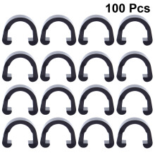 100 stück kabelschellen c-förmig für mountainbike schwarz