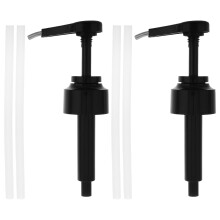 2 stück edelstahl-pumpspender für soßen wie sojasoße, ketchup, oyster sauce