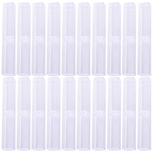 20Stk Transparente Pen Container Aus Kunststoff Mit Einzelhalter