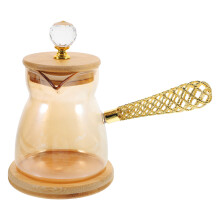 glas kaffeekanne mit langem griff, pour-over, vintage, hitzebeständig