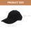 Zwarte Baseball Bump Cap Voor En Werkers 2