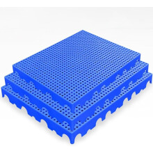 Plastic Drainage Floor Tiles, Moisture Resistant For Garage, Warehouse, 30x30cm, 2.8cm Thick, 60x60x3cm Blue