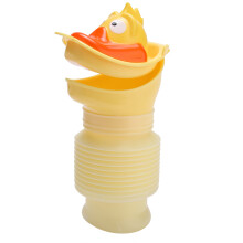 420ml tragbarer Urinal für Kinder, Reise-Kindertoilette, Gelb