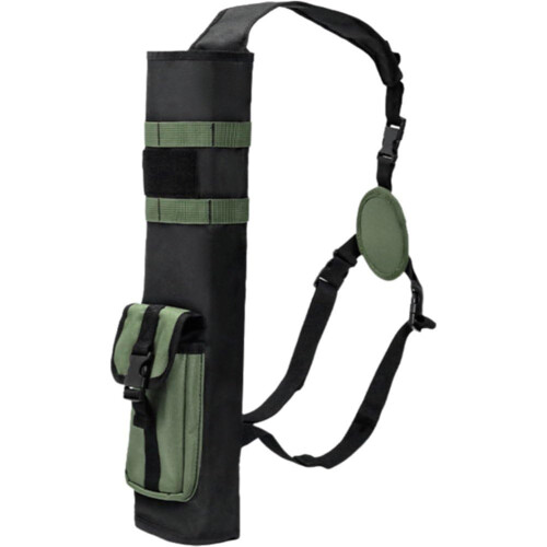 Lightweight Arrow Quiver, Backpack Archery Quiver With MOLLE System, Multi-Function Arrow Holder, Green Archery Bag