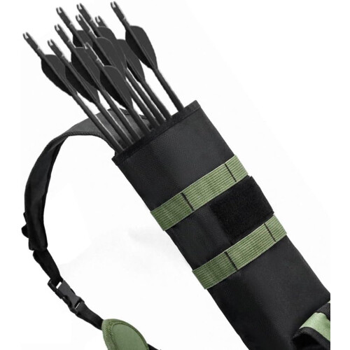Lightweight Arrow Quiver, Backpack Archery Quiver With MOLLE System, Multi-Function Arrow Holder, Green Archery Bag 2