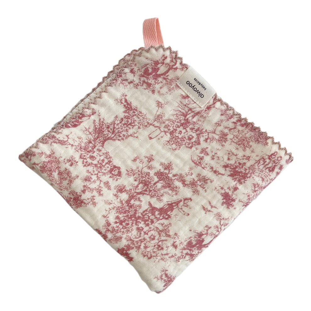 Baby Face Towel Cotton Washcloth For Delicate Skin, Newborn Burp Cloth, Square Scarf
