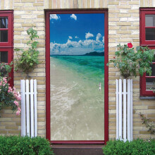 3D Door Stickers for Interior Doors Ocean Mural Natural Landscape Removable Wall Art 90x210 cm Self-Adhesive M-O2103