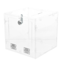 transparenter acryl spendenbox wahlurne ticket vorschlagsbehälter