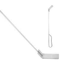 46 cm rvs asrake voor houtskoolrooker en houtkachel