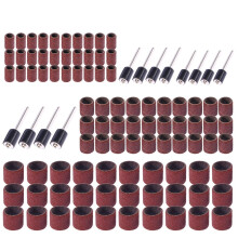 102-teiliges Schleiftrommel-Band-Set, Körnung 80 für Nagelbohrer