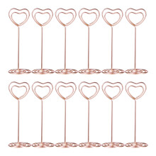 toymytoy 12 herzförmige tischnummernhalter roségold für hochzeiten