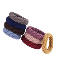 20 elastische Haarreifen aus Handtuchmaterial, nahtlos, zufällige Farbe