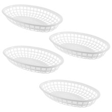 4 kunststoff snacktabletts, obst- und gemüseaufbewahrung
