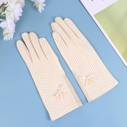 1 paar uv-schutzhandschuhe mit touchscreen-funktion (beige) 1