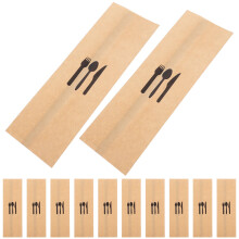 100 stück küchenhelferhalter aus kraftpapier, besteckhalter für partys