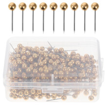 400Stk Flag Push Pins Aus Kunststoff in Gold Für Büro Und Karte
