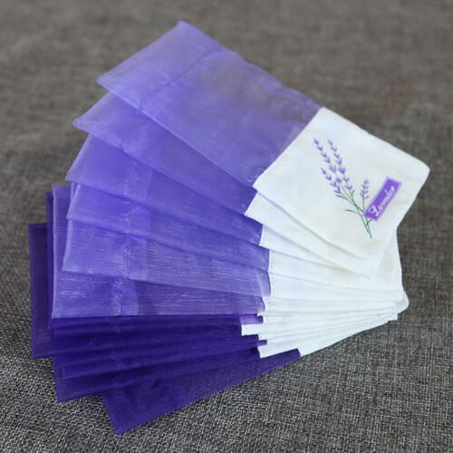 20Pièces Sachets Violet Tissu Confortable Motif 2