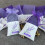 20Pièces Sachets Violet Tissu Confortable Motif 2