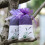20Pièces Sachets Violet Tissu Confortable Motif 9