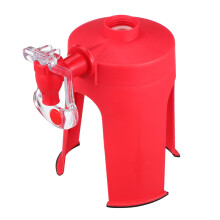 kreativer soda-wasser-spender tischgerät mit hahn rot