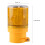 IP65 Wasserdichte Solar-LED-Flacker-Warnleuchte Stroboskop (Gelb) 4