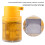 IP65 Wasserdichte Solar-LED-Flacker-Warnleuchte Stroboskop (Gelb) 11