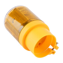 IP65 Wasserdichte Solar-LED-Flacker-Warnleuchte Stroboskop (Gelb)
