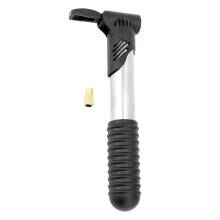 Portable Manual Tire Inflator for Motorcycle Tires and Balls, Compact Hand Pump, Aluminum Body, 120 PSI
