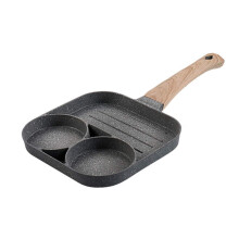 Non-Stick Four-Hole Omelette Eggs Pancake Maker Pan Induction Compatible Dual-Use For Eggs And Pancakes