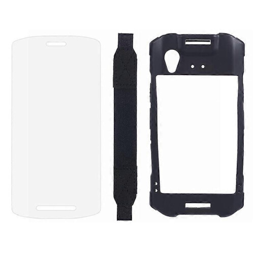 Compatible For Zebra TC21 / TC26 Barcode Scanner Tempered Film + Hand Strap + Protective Case