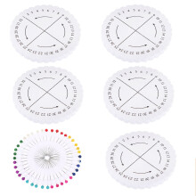 1 satz runder kumihimo-scheiben mit positionierstift für handschmuck