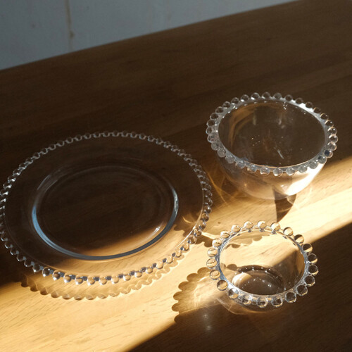 transparente glas schüssel für gemüse und obst 1 stück 2
