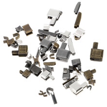 24 Stück Metall Reißverschluss Stopper Einsetzstift Reparatur Set