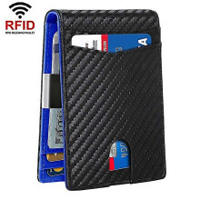 For Rfid Antimagnetic And Antitheft Leather Multicard Credit Card Wallet Coin Purse
