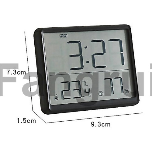 For 8218 Thin And Light Magnetic Wallmounted Lcd Temperature Electronic Digital Clock 1