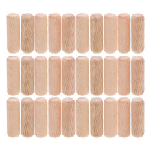 300pcs Wooden Dowels Grooved Plugs for DIY Woodworking Repair
