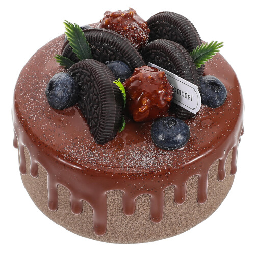 realistic artificial cake prop for display, photoshoot, kitchen decor
