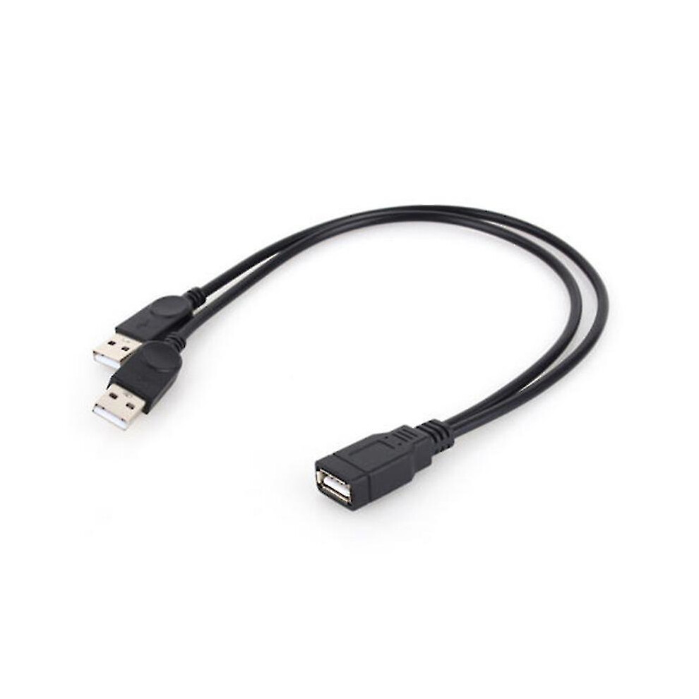 New Usb 2.0 1 Female To 2 Male Y-Splitter Data Sync Charging Extension Cable Hfmqv Black 6935165368495