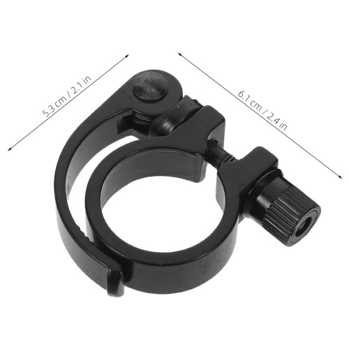 4Pièces Serrage Rapide Collier De Selle Vélo Aluminium Noir Stable 2