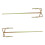 2pcs Concrete Mixing Rod Paint Drill Bit Cement Mixer Tool 1