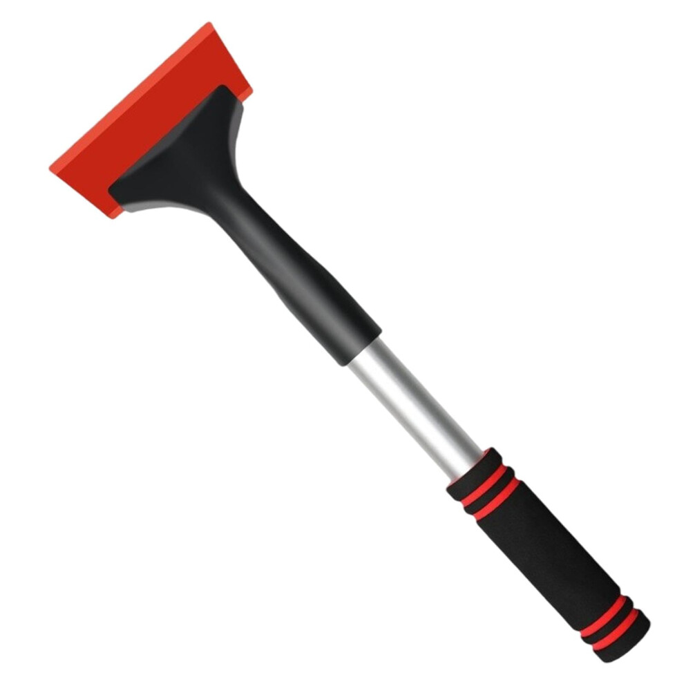 Car Window Squeegee With Handle, Foam Grip Snow Scraper, Winter Car Snow Remover For Window Defrost And Snow Removal 9393856768080