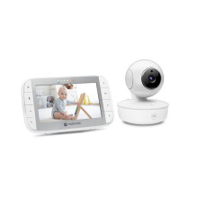 Motorola Nursery VM55 Baby Monitor Camera Night Vision LCD Screen Wireless Temperature Monitoring White
