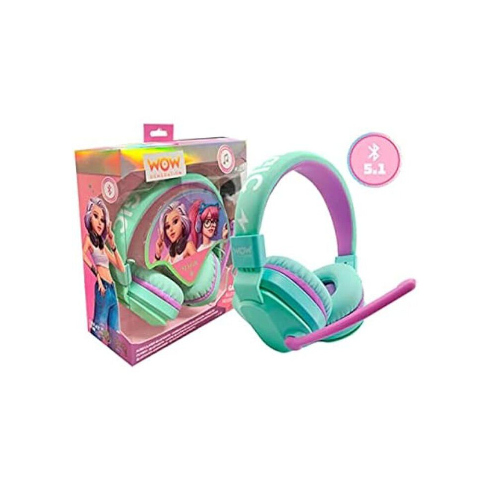 Kids-Licensing Rosa Kopfhörer Kids Licensing Wow Generation Bluetooth Kabellos, Mikrofon, Verstellbar, - Bild 6