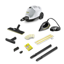 Limpeza a vapor com ferro de passar Karcher SC 4 EasyFix Iron - Pressão 3.5 bar - Fluxo de vapor 40 g/min - Ferro de passar incluído