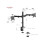 Supérieur - 17-32" Support de Table pour Double écran Universel, Montage sur Bureau - SUPSPC002 3