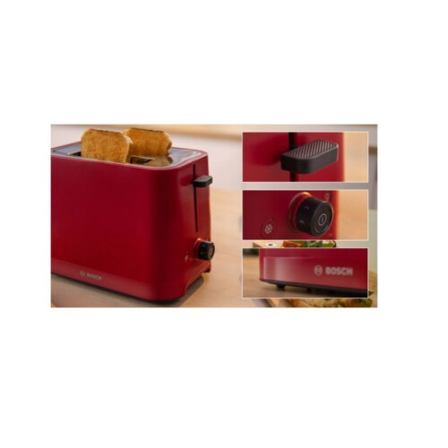 Bosch Bosch TAT3M124 toaster 2 slice(s) 950 W Red 1